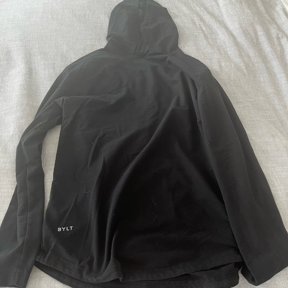 BYLT Hooded Drop Cut Long Sleeve Black Medium - Picture 1 of 2